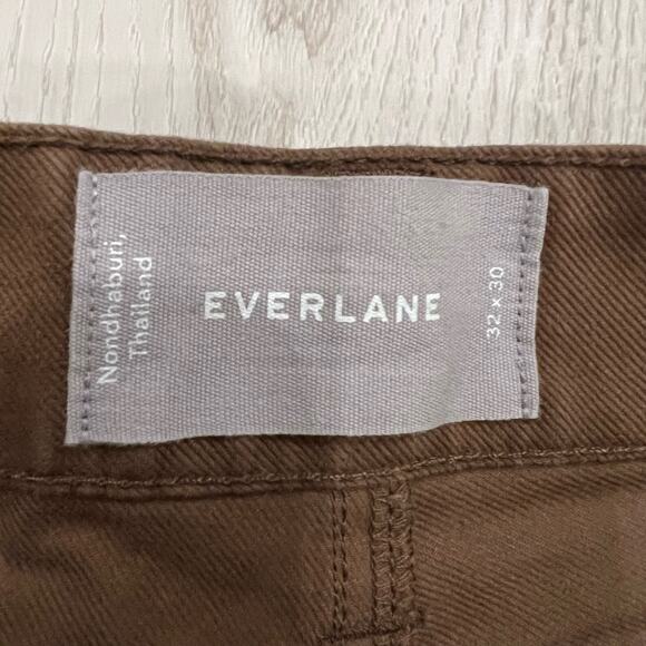 Everlane Men's Dark Brown Straight Khaki Pants Size 32x30 - Picture 8 of 9